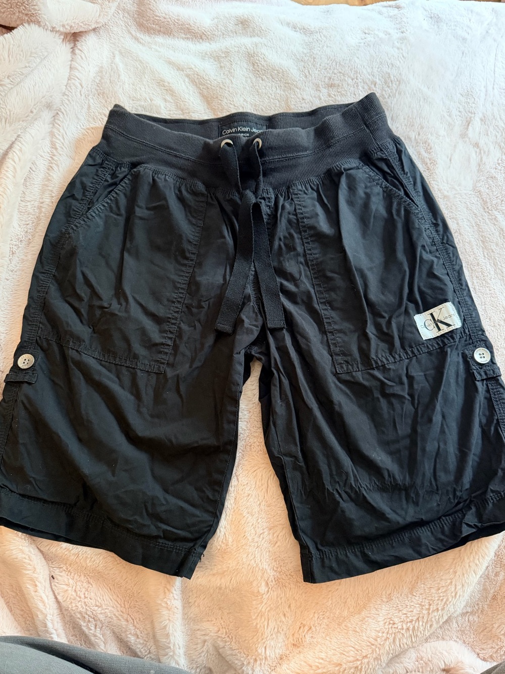 Calvin Klein Cargo shorts utility lifestyle baggy hiking logo